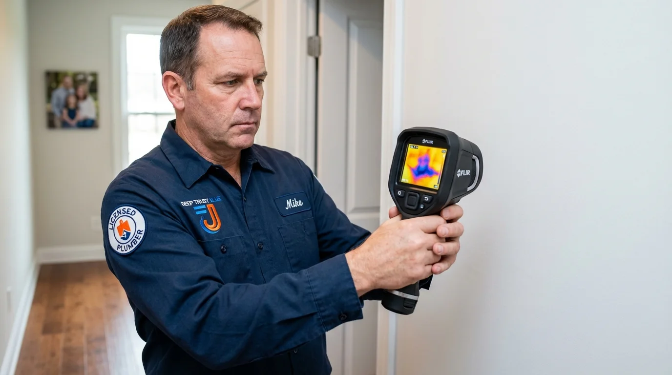 Thermal imaging leak detection by Johns Plumbing LLC in Greeneville
